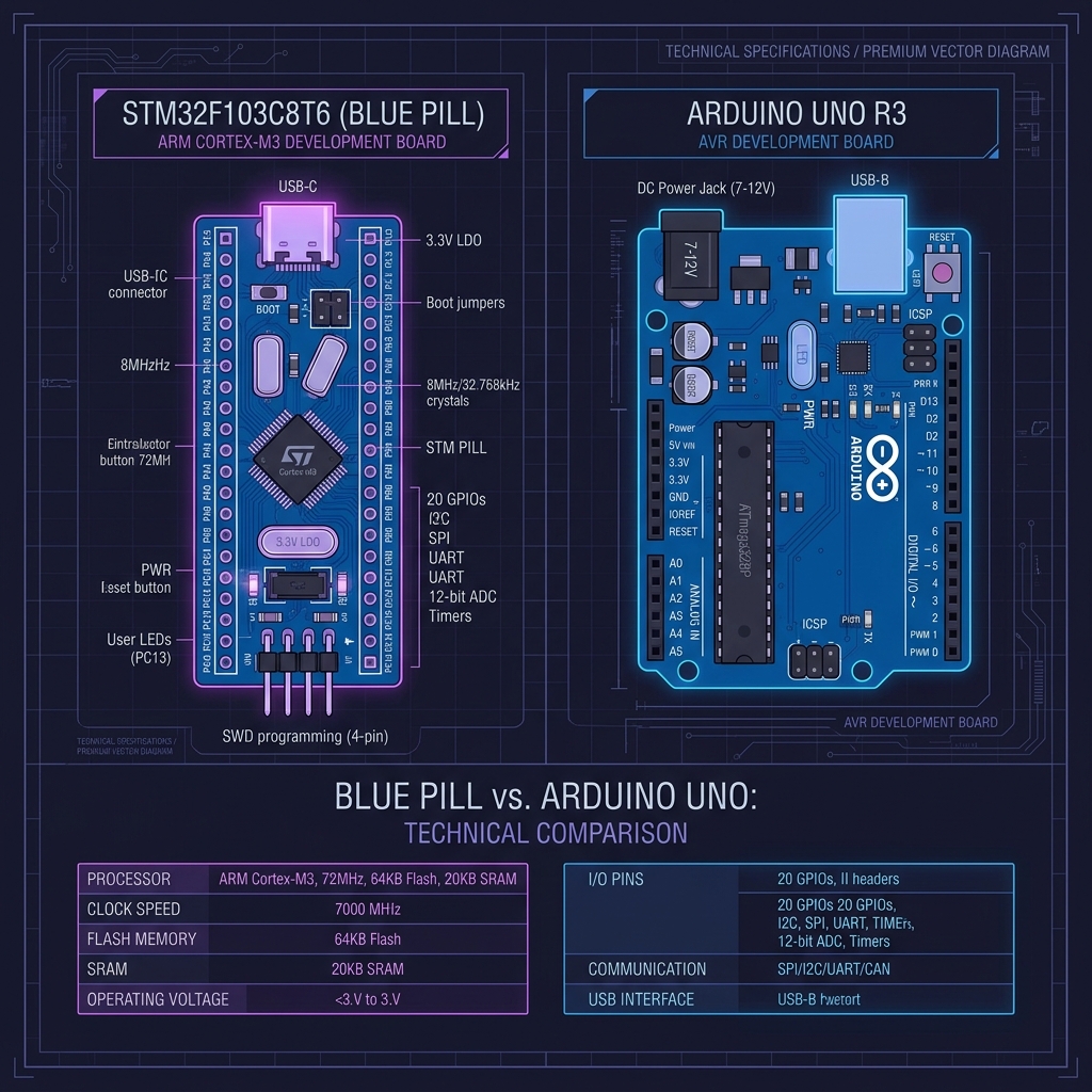 STM32 vs Arduino Uno: When to Upgrade from 8-bit AVR to 32-bit ARM